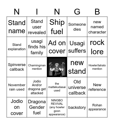 Ningbo Bingo TJJL Chapter 36 Bingo Card