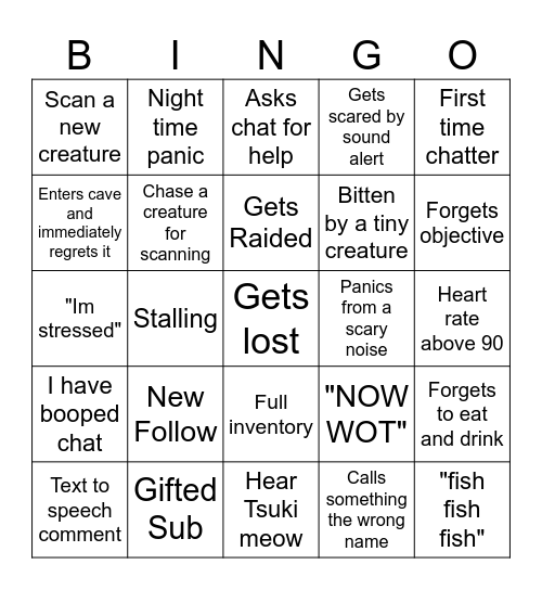 ScaredyChlo's Subnautica 2 Bingo! (post in discord) Bingo Card