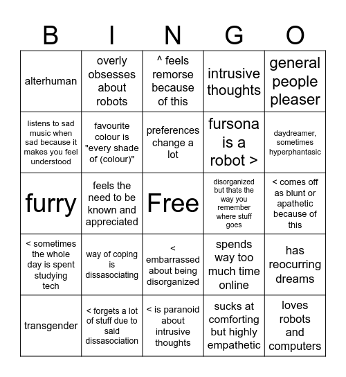 SOREN BINGO Card