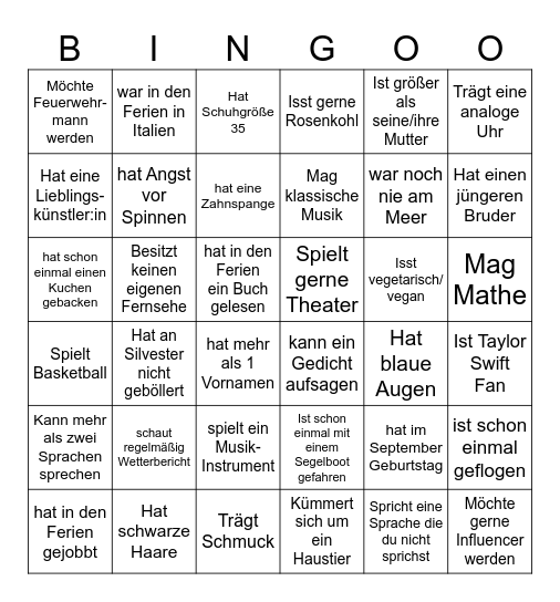 K o n f i - K e n n e n l e r n Bingo Card