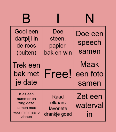 Media Bingokaart Bingo Card