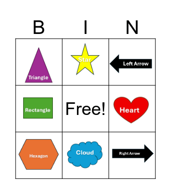 Shapes BINGO Card