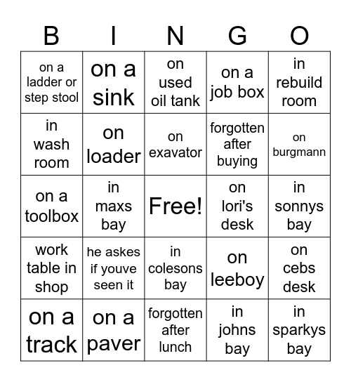 daniel dr.pepper bingo Card