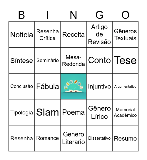 REVISÃO Bingo Card