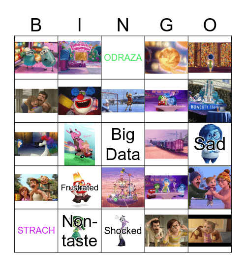 Inside Out Bingo Card