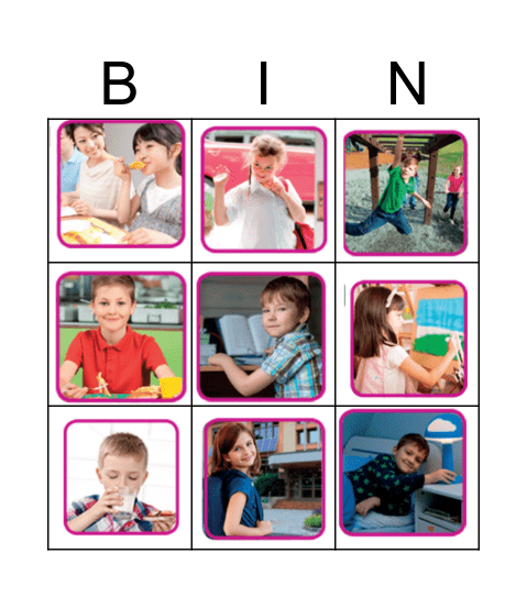 Routine Bingo Card