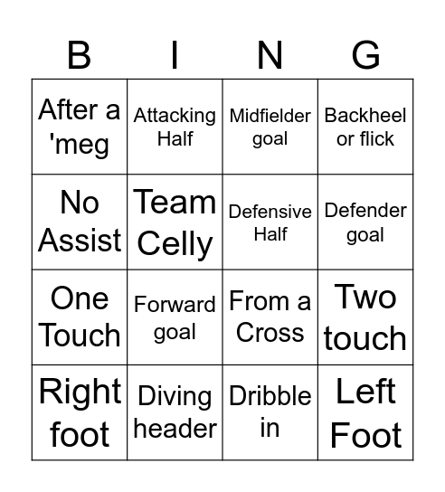 Club Ohio Bingo Card