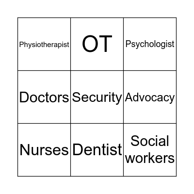 Treatments  Bingo Card