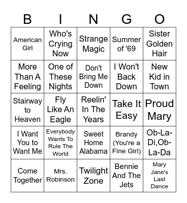 Memorial Day Weekend Cookout Bingo Card