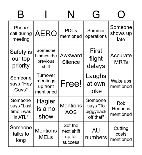 LEAD MEETING 2026 Bingo Card