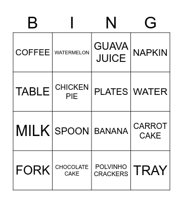 BREAKFAST - CJCCI Bingo Card