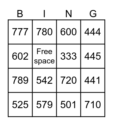 Sumas y restas con llevada Bingo Card