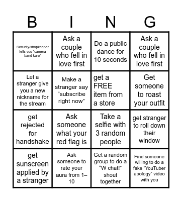 irl delhi Bingo Card