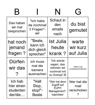 Bingo Time Bingo Card