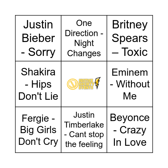 BOOK US INFO@JAXXJUSTICE.CO.ZA Bingo Card