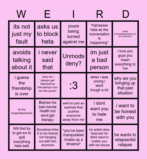 KIRA ACCOUNTABILITY SHEET Bingo Card