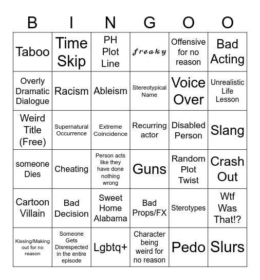 Tomorrows Teachings Bingo Card