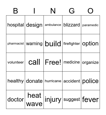 HMH Lessons 10-13 Bingo Card