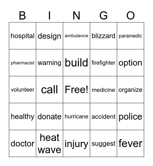 HMH Lessons 10-13 Bingo Card