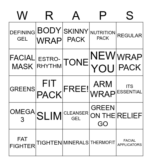 It Works Bingo!  Bingo Card