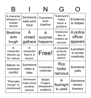 HOOT Bingo Card