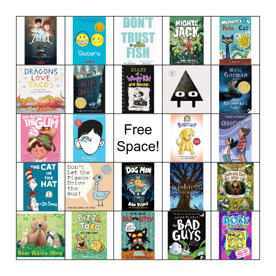 Book Cover Bingo Card