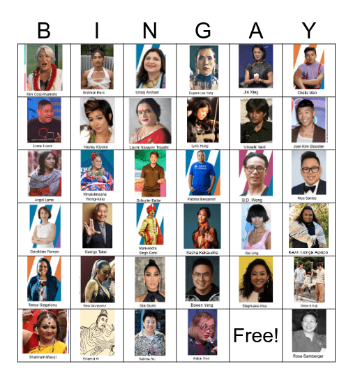 AAPI Heritage Month Bingay! Bingo Card