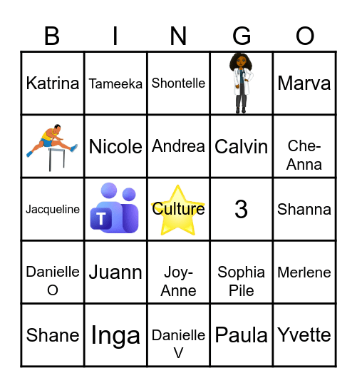 Bingo HR Edition Bingo Card
