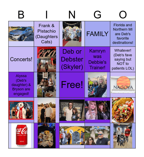 Get to Know Our Debbie Plotts! Bingo Card