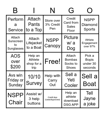 MEMORIAL WEEKEND FUN! Bingo Card