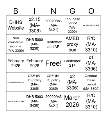Error Trends Q3FY2026 Bingo Card