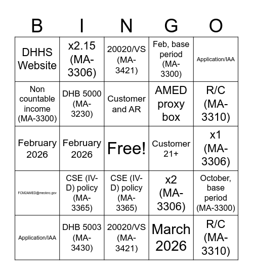 Error Trends Q3FY2026 Bingo Card