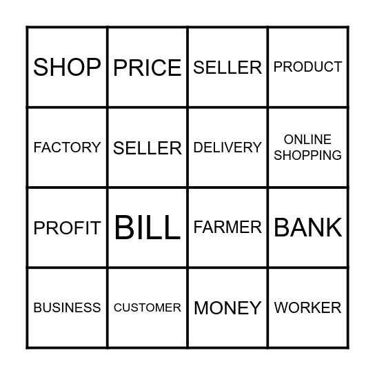 Market Magic Bingo Card