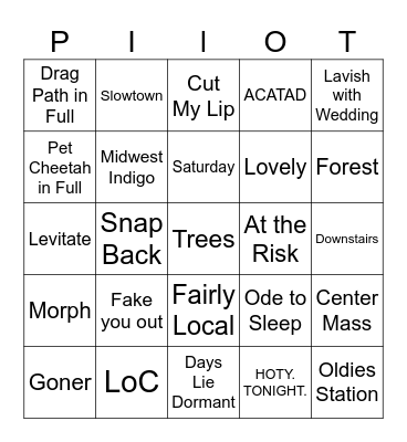 CBUS 2026 Bingo Card