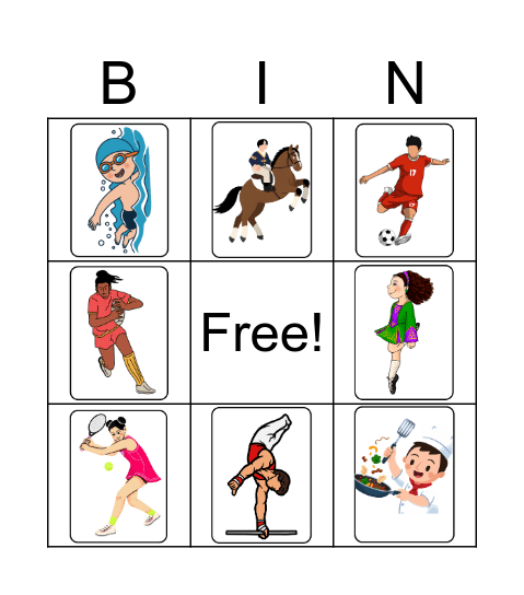Loisirs Bingo Card