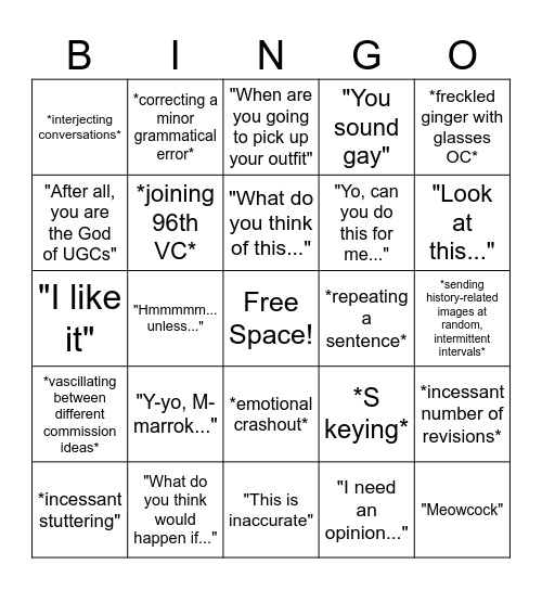 ELLIE BINGO Card