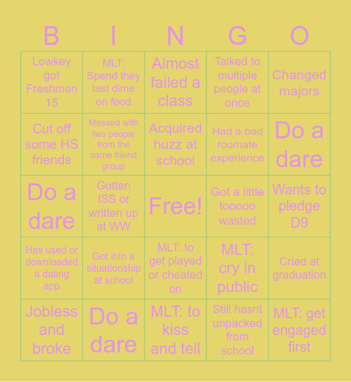 Aloha Summer Bingo <333 Bingo Card