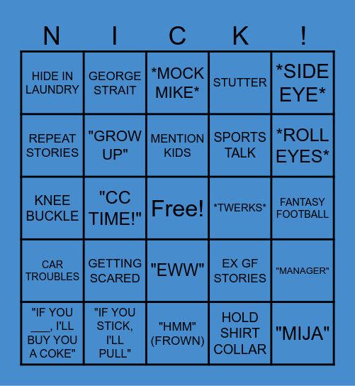 RCM BINGO Card