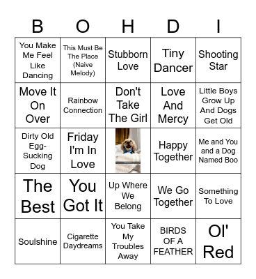 RAINBOW BRIDGE BING0 Bingo Card