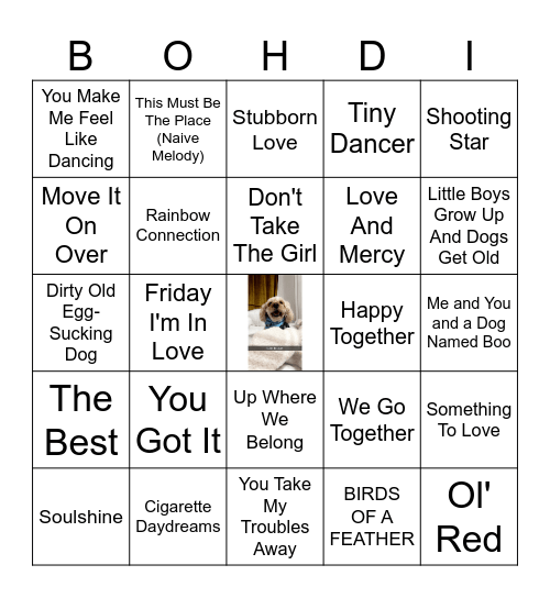 RAINBOW BRIDGE BING0 Bingo Card