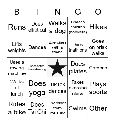 Find Someone Who... Bingo Card