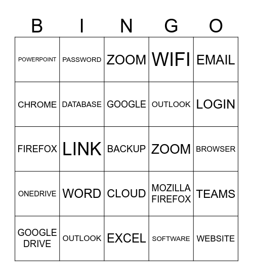 TECH BINGO Card