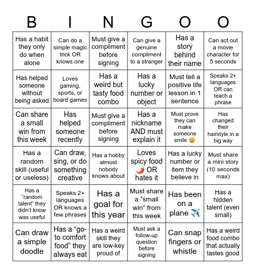AL-Nadirah Sisterhood Bingo Card