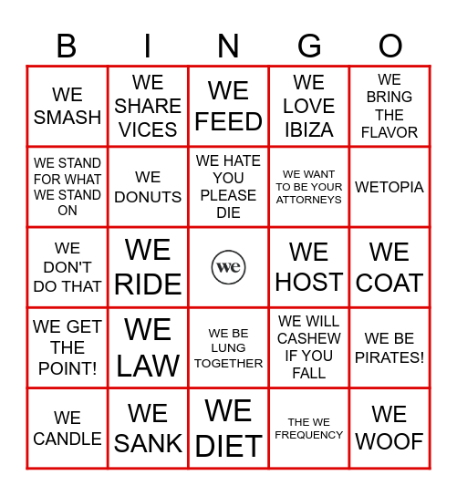 Trademark Watch Notice Bingo Card