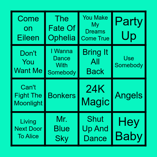 Cam Bingo 3 (Round 3) Bingo Card