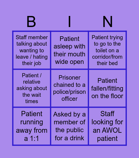 QMC Bingo Card