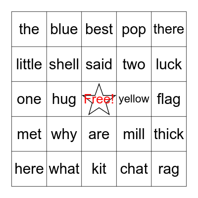 Skills 9 BINGO Card