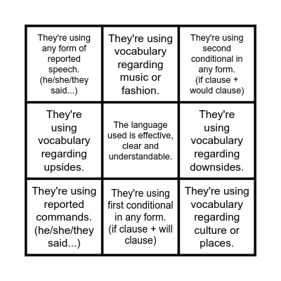Project Bingo! Bingo Card