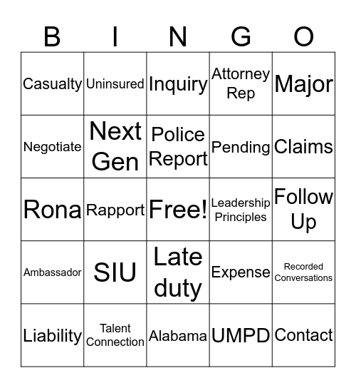 Reaching Our New Peak  Bingo Card