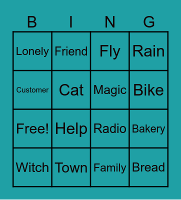 Movie Bingo Card